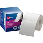 AVERY 937104 ROLL ADRESS LABELS 70 X 36MM WHITE BOX 500