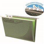 CRYSTALFILE SUSPENSION FILES CLASSIC FOOLSCAP WITH INDICATOR TABS AND INSERTS BOX 50