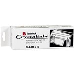 CRYSTALFILE TABS CLEAR BOX 50