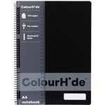 COLOURHIDE MY TRUSTY NOTEBOOK 120 PAGE A4 BLACK
