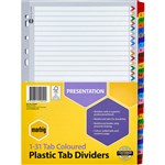 MARBIG 35028 DIVIDERS INDEX A4 COLOUR 131 TAB