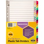 MARBIG 36024 DIVIDERS REINFORCED BOARD A4 FLUORO AZ