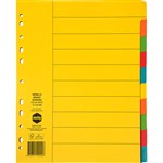MARBIG 37190 EXTRA WIDE DIVIDERS A4 10 TAB MANILLA BRIGHT