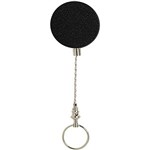 REXEL ID RETRACTABLE METAL KEY HOLDER REEL STEEL CABLE BLACK