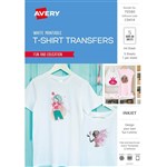 AVERY 70580 C9414 INSPIRED TSHIRT TRANSFER A4 WHITE PACK 5
