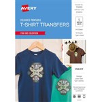 AVERY 79009 C9414 INSPIRED TSHIRT TRANSFER A4 COLOUR PACK 5