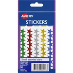 AVERY 932352 MERIT STAR STICKERS 14MM ASSORTED PACK 90