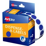 AVERY 937236 ROUND LABELS 14MM BLUE BOX 1050