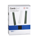 GBC PLASTIC BINDING COMB ROUND 21 LOOP 32MM A4 BLACK PACK 50