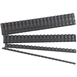 GBC PLASTIC BINDING COMB ROUND 21 LOOP 6MM A4 BLACK PACK 100