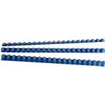 GBC PLASTIC BINDING COMB ROUND 21 LOOP 6MM A4 BLUE PACK 100