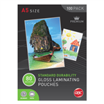 GBC LAMINATING POUCH A5 80 MICRON PK100