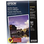 EPSON C13S041256 HEAVYWEIGHT PHOTO PAPER MATTE 154GSM A4 WHITE PACK 50