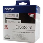 BROTHER DK22251 CONTINUOUS PAPER LABEL ROLL 62MM X 1524M WHITE
