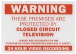 SIGN WARNING CCTV ACRYLIC 210X297X2