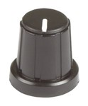 KNOB PLAST PUSH ON 14IN SHAFT CAP BLK