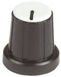 KNOB PLAST PUSH ON 14IN SHAFT CAP GRY