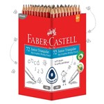 FABERCASTELL JUNIOR GRIP TRIANGULAR GRAPHITE PENCIL HB BOX 72