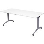 RAPIDLINE FLIP TOP TABLE 1500 X 750MM NATURAL WHITE