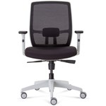 RAPIDLINE LUMINOUS EXECUTIVE CHAIR HIGH MESH BACK ARMS BLACKWHITE