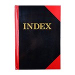 CUMBERLAND RED  BLACK A5 100 LEAF INDEXED