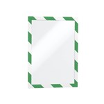 DURABLE DURAFRAME SECURITY SELFADHESIVE A4 GRNWHT PACK 2