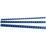 GBC PLASTIC BINDING COMB ROUND 21 LOOP 6MM A4 BLUE PACK 100