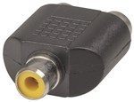 1 RCA SOCKET TO 2 RCA SOCKET ADAPTOR