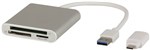 CARD READER USB 30 MULTI WTYPE C ADPTR
