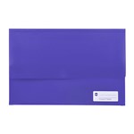MARBIG POLYPICK DOCUMENT WALLET FOOLSCAP PURPLE