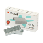 REXEL NO 16 246MM STAPLES BOX 1000