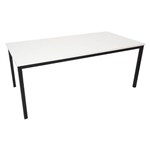 RAPIDLINE STEEL FRAME TABLE 1800 X 750MM NATURAL WHITE