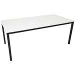RAPIDLINE STEEL FRAME TABLE 1800 X 900MM NATURAL WHITE