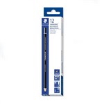 STAEDTLER LUMOCOLOR PERMANENT GLASOCHROM PENCILS BLACK BOX 12