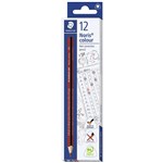 STAEDTLER NORIS COLOUR TRIANGULAR CORRECTION PENCILS RED BOX 12