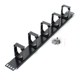 ASTROTEK 1U RACK MOUNT CABLE MANAGEMENT METAL PANEL