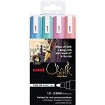 UNIBALL CHALK MARKER BULLET TIP 25MM ASSORTED METALLIC PACK 4