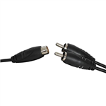 2 X RCA PLUGS TO 1 X RCA SOCKET  300MM