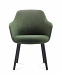 ASPEN 4 LEG TUB CHAIR  OLIVE FABRIC FOR COMFORT