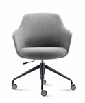 ASPEN 4 STAR TUB CHAIR  LIGHT GREY FABRIC  COMFORTABLE SEATING