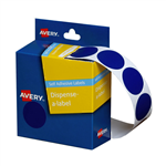 AVERY 937244 ROUND LABELS 24MM BLUE BOX 500