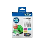 BROTHER LC432XL INK CARTRIDGE HIGH YIELD VALUE PACK CYANMAGENTAYELLOW