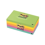 POSTIT 6355AU LINED NOTES 76 X 127MM JAIPUR PACK 4