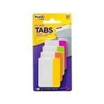 POSTIT 686PLOY DURABLE FILING TABS SOLID 50MM BRIGHT ASSORTED PACK 23