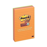 POSTIT 6603SSUC SUPER STICKY LINED NOTES 101 X 152MM RIO DE JANEIRO PACK 2