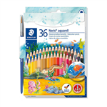 STAEDTLER 144 NORIS AQUARELL WATERCOLOUR PENCILS ASSORTED PACK 36