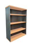 RAPID WORKER BOOKCASE 3 SHELF 900 X 315 X 1200MM BEECHIRONSTONE