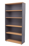 RAPID WORKER BOOKCASE 4 SHELF 900 X 315 X 1800MM NWIRONSTONE