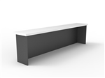 Rapid Worker Rectangular Reception Hob 1500mm W x 350mm D x 400mm H Natural White  Ironstone