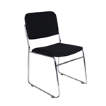 EVO VISITOR CHAIR BLACK FABRIC  RAPIDLINE